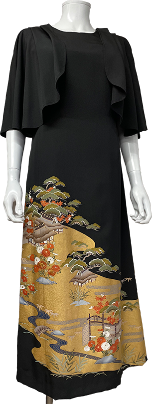 ワンピース(タック入りおおい布付き)